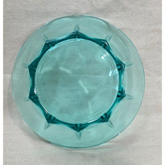 Anchor Hocking Swedish Modern Aquamarine Glass Serving Bowl – Made in USA -1960s - Picture 7 of 11
